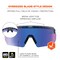 Ergodyne AEGR-AFASM, Safety Glasses, Anti-Scratch & Fog-Off+, Blue Mirror Lens, Clear Smoke Frame AEGR-AFASM - alternate 4